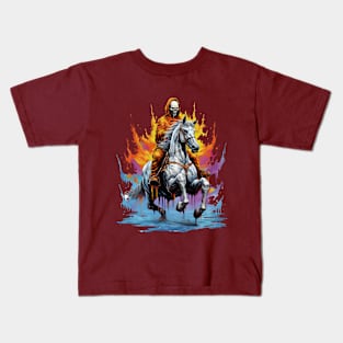 Skeleton Horse Rider Kids T-Shirt